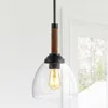 Jonathan Y Alys 7.63" Adjustable Rope-wrap Modern Rustic Iron/glass Led Pendant