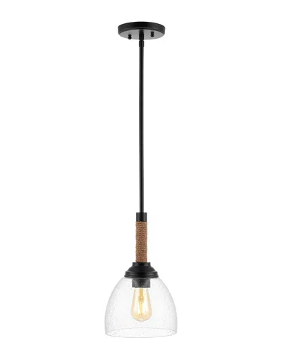 Jonathan Y Alys 7.63in Adjustable Rope-wrap Led Kitchen Pendant