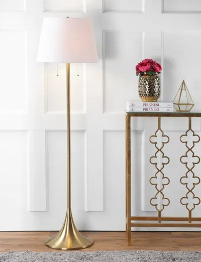 Jonathan Y Amelia 63" Metal Led Floor Lamp In Gold