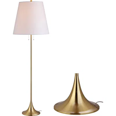 Jonathan Y Amelia 63" Metal Led Floor Lamp, Brass In Brass Gold