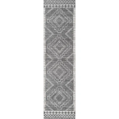 Jonathan Y Amir Moroccan Beni Souk Area Rug In Gray/cream