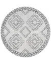 Jonathan Y Amir Moroccan Beni Souk Polypropylene Rug In Gray