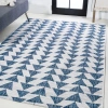 Jonathan Y Andratx Modern  Geometric Indoor/outdoor Area Rug In Blue/ivory