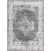 Jonathan Y Ankara Vintage Medallion Area Rug In Gray/ivory