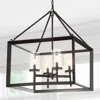 Jonathan Y Anna 21" 4-light Metal/glass Led Pendant