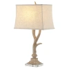 Jonathan Y Antler 29.5" Rustic Resin/crystal Led Table Lamp In Beige