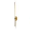 Jonathan Y Anton 1-light Modern Minimalist Iron Adjustable Bar Integrated Led Plug-in Sconce In Gold