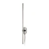 Jonathan Y Anton 1-light Modern Minimalist Iron Adjustable Bar Integrated Led Plug-in Sconce In Chrome