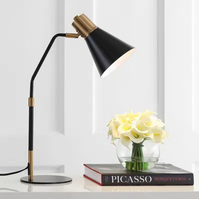 Jonathan Y Apollo 22.5" Metal Led Task Lamp In Black