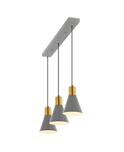 Jonathan Y Apollo 33.5" 3-light Mid-century Modern Iron Adjustable Linear Led Pendant
