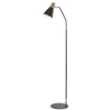 Jonathan Y Apollo Modern Metal Led Task Floor Lamp In Black/brass Gold