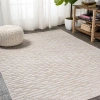 Jonathan Y Ararat High-low Pile Moroccan Diamond Modern Indoor/outdoor Area Rug In Beige