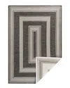 Jonathan Y Argo Classic Nautical Mitre Stripe Reversible Machine-washable Navy/cream 2 Ft. X 8 Ft. Indoor/outdo In Black