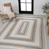 Jonathan Y Argo Classic Nautical Mitre Stripe Reversible Machine-washable Indoor/outdoor Area Rug In Navy/cream