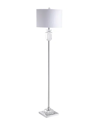 Jonathan Y Aria 63in Crystalmetal Led Floor Lamp In Silver