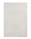 Jonathan Y Ariana Midcentury Art Deco Striped Arches Two-tone High-low Area  Rug In White