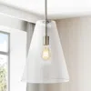 Jonathan Y Arlo 11.5" 1-light Mid-century Modern Iron/seeded Glass Led Pendant