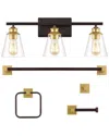 Jonathan Y Arlo Vanity Light Set In Multi