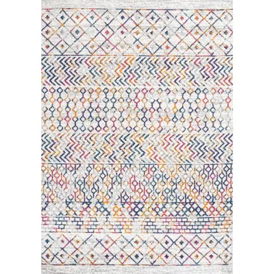 Jonathan Y Arta Moroccan Vintage Geometric Area Rug In Multi/cream