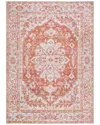 Jonathan Y Asa Medallion Machine Washable Rug In Orange