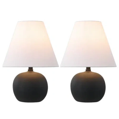JONATHAN Y JONATHAN Y ASHER 18.25" MINIMALIST SCANDINAVIAN RESIN/IRON GOURD LED TABLE LAMP