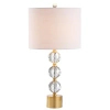 Jonathan Y Designs Ashley 25.25in Crystal Table Lamp In Clear/brass Gold