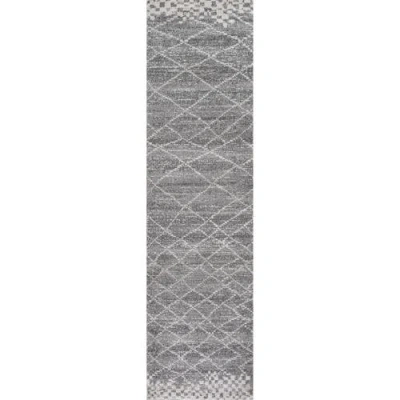 Jonathan Y Asilah Moroccan Modern Diamond Area Rug In Gray