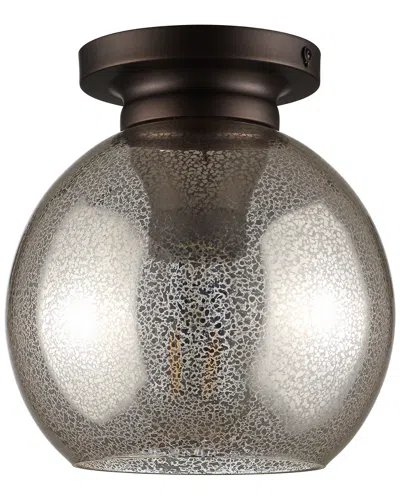 Jonathan Y Atlas 7.75in Metal Glass Led Flush Mount