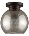 Jonathan Y Atlas 7.75in Metal Glass Led Flush Mount