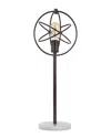 Jonathan Y Atomic Caged 26.5in Edison Bulb Metal Marble Modern Led Table Lamp