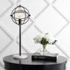 Jonathan Y Atomic Edison Bulb Metal/marble Modern Led Table Lamp In Oil Rubbed Bronze/white