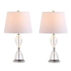 Jonathan Y Aubrey 24" Crystal Led Table Lamp, Clear In Clear