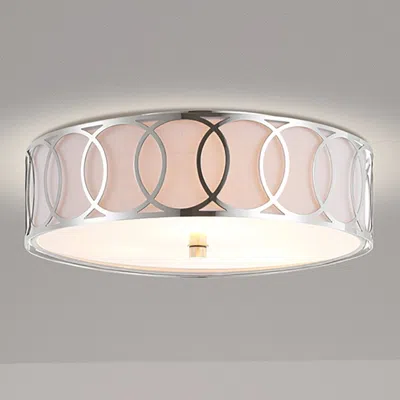 Jonathan Y Aubrey 3-light 15.5" Metal Led Flush Mount In Gray