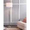 Jonathan Y Aubrey Crystal / Metal Led Floor Lamp In Clear/chrome