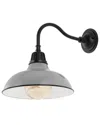 Jonathan Y Aurora Farmhouse Industrial Indoor/outdoor Sconce In Grey