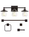 Jonathan Y Avalon Vanity Light Set In Multi