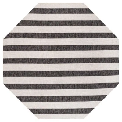 Jonathan Y Aveiro Wide Stripe Octagon Indoor/outdoor Area Rug In Multi