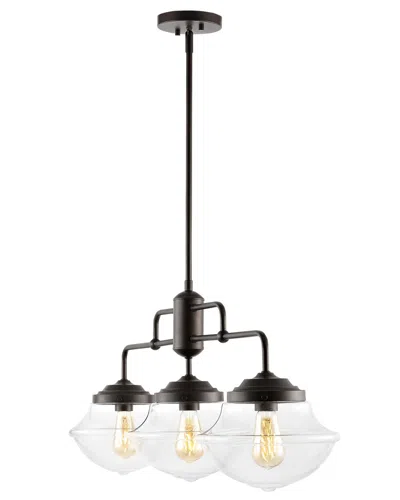 JONATHAN Y JONATHAN Y AVERY 37IN 3-LIGHT INDUSTRIAL FARMHOUSE RUSTIC IRON/GLASS LINEAR LED PENDANT