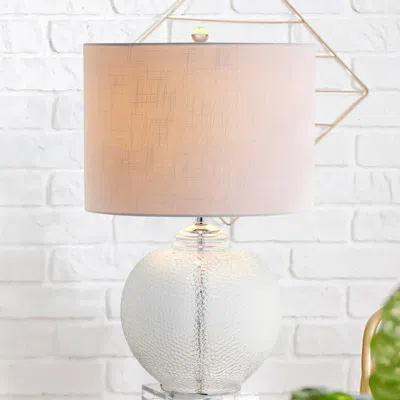 Jonathan Y Avery Glass / Crystal Led Table Lamp In Clear