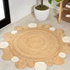 Jonathan Y Ayana Two-tone Jute Hippy Circle Natural/cream Round Area Rug