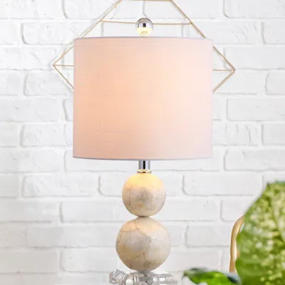 Jonathan Y Bailey 19" Seashell Led Table Lamp In Pink