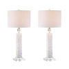 Jonathan Y Bailey 32" Led Seashell Table Lamp, White