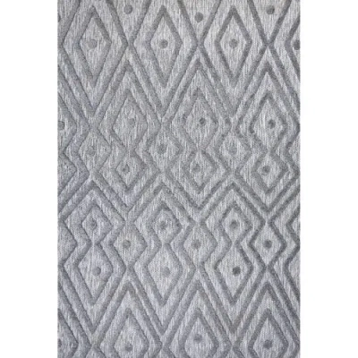 Jonathan Y Balansat Moroccan Diamond Indoor/outdoor Area Rug In Dark Grey