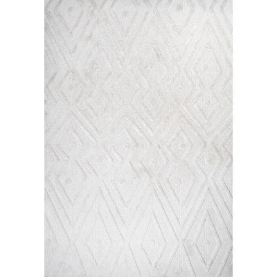 Jonathan Y Balansat Moroccan Diamond Indoor/outdoor Area Rug In Ivory