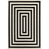 Jonathan Y Bandol Modern Classic Mitre Stripe Area Rug In Black