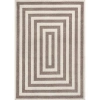 Jonathan Y Bandol Modern Classic Mitre Stripe Area Rug In Brown/ivory