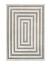 Jonathan Y Bandol Modern Classic Mitre Stripe Area Rug In Gray