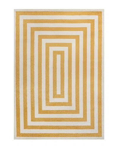 Jonathan Y Bandol Modern Classic Mitre Stripe Area Rug In Yellow