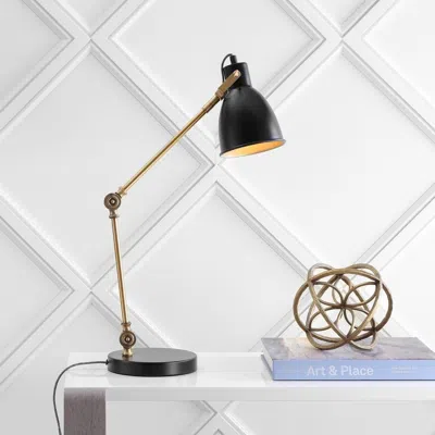 Jonathan Y Barnes 24" Led Metal Task Lamp In Pink