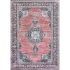 Jonathan Y Bausch Bohemian Distressed Chenille Machine-washable Area Rug In Dark Pink/black/white